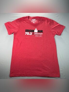 IRONGAN 70.3 Triathlon Event Red Short Sleeve Shirt